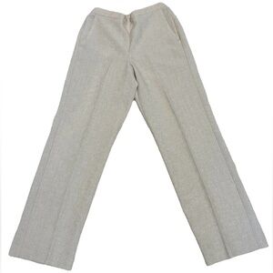 alfred dunner Pull On Petite Pants 6P With Elastic Waist in Cream/Ivory color